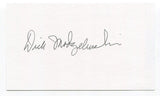 Dick Modzelewski Signed 3x5 Index Card Autographed NFL Football Cleveland Browns