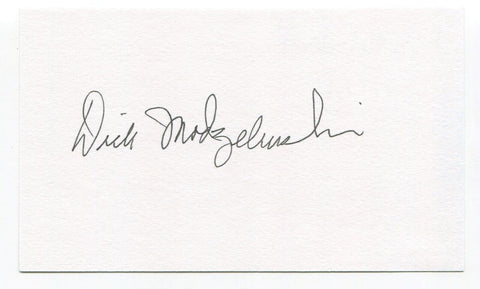 Dick Modzelewski Signed 3x5 Index Card Autographed NFL Football Cleveland Browns