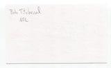 Bob Titchenal Signed 3x5 Index Card Autograph Football NFL Washington Redskins