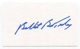 Bullet Bob Turley Signed 3x5 Index Card Autographed Baseball St. Louis Browns