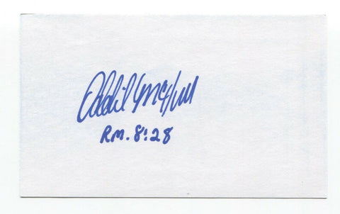 Oddibe McDowell Signed 3x5 Index Card Baseball Autographed Signature