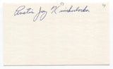 Austin Jay Knickerbocker Signed 3x5 Index Card Baseball Autographed Signature 