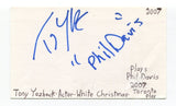 Tony Yazbeck Signed 3x5 Index Card Autographed Actor Finding Neverland