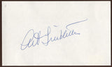 Art Linkletter Signed Index Card Signature Vintage Autograph AUTO 
