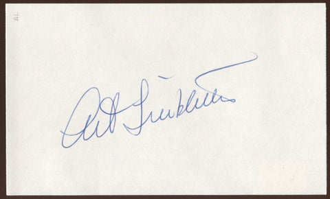 Art Linkletter Signed Index Card Signature Vintage Autograph AUTO 