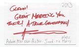 Adam Korson Signed 3x5 Index Card Autographed Signature Actor Seed