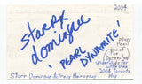 Starr Domingue Signed 3x5 Index Card Autographed Actress Hairspray Odd Squad