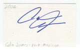 Colin James Signed 3x5 Index Card Autographed Signature