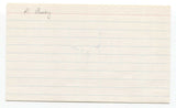 Al Bumbry Signed 3x5 Index Card Baseball Autographed Signature 