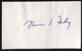 Tom Foley Signed Index Card Autographed Signature AUTO Speaker of the House