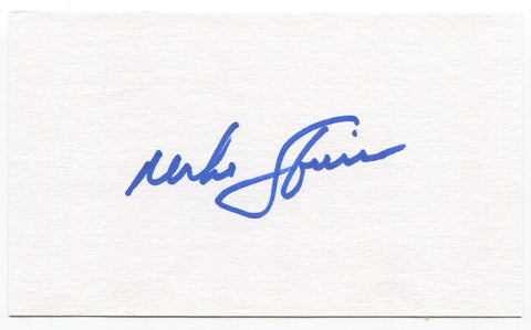 Mike Squires Signed 3x5 Index Card Autographed MLB Baseball Chicago White Sox