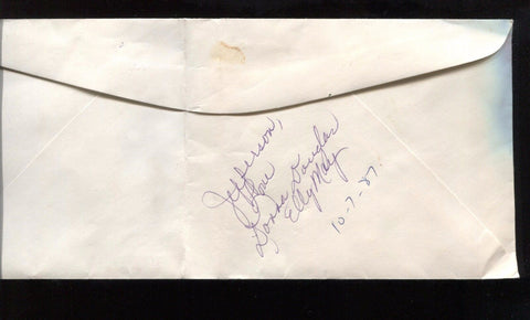 Donna Douglas Signed Envelope Vintage Autographed Elly May Clampett