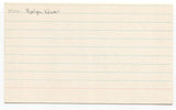 Ralph Kiner Signed 3x5 Index Card Baseball Autographed Pittsburgh Pirates HOF