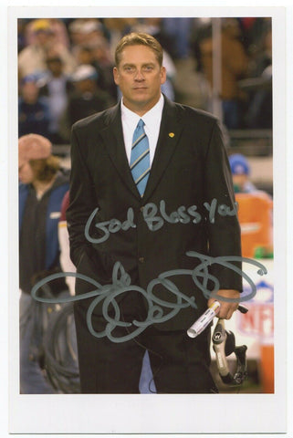 Jack Del Rio Signed Photo Autographed Football Jacksonville Jaguars Head Coach