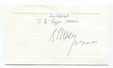 Rene Plevin Signed Card Autographed Signature French Politician