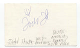 Todd Thicke Signed 3x5 Index Card Autographed Signature Executive Producer