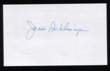 James Schlesinger Signed 3x5 Index Card Signature Autographed 