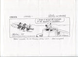 Don Wilder Signed Comic Strip Copy Autographed Signature Cartoonist Crock