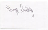 George Savitsky Signed 3x5 Index Card Autographed NFL Football College HOF