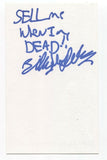 The Black Halos - Billy Hopeless Campbell Signed 3x5 Index Card Autographed