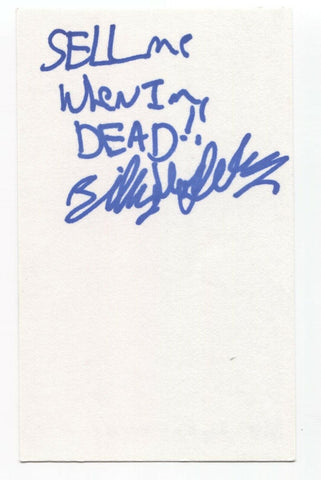 The Black Halos - Billy Hopeless Campbell Signed 3x5 Index Card Autographed