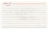 Ed Charles Signed 3x5 Index Card Baseball Autographed 1969 New York Mets
