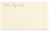Smoky Burgess Signed 3x5 Index Card Autographed MLB Baseball Phillies