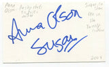 Anna Olsen Signed 3x5 Index Card Autographed Canadian Chef Cooking Host