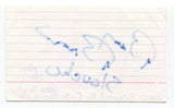 Barry Brown Signed 3x5 Index Card Autographed Actor Evita