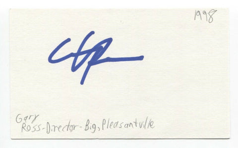 Gary Ross Signed 3x5 Index Card Autograph Director Big and Hunger Games