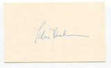 Peter Duchin Signed Index Card Autographed American Music Pianist Orchestra