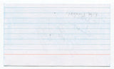 Kate Flannery Signed 3x5 Index Card Autographed Signature The Office Meredith