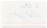 Hal Johnson Signed 3x5 Index Card Autographed Signature Body Break Host