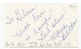 Martha Bolton Signed 3x5 Index Card Autographed Signature Author Comedy Writer