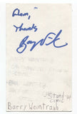 Barry Weintraub Signed 3x5 Index Card Autographed Signature Comedian Comic Actor