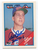 1988 Topps Trade Pat Combs Signed Card Baseball MLB Autographed Auto #30T