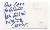 Lloyd "Bread" McDonald Signed 3x5 Index Card Autograph The Wailing Souls