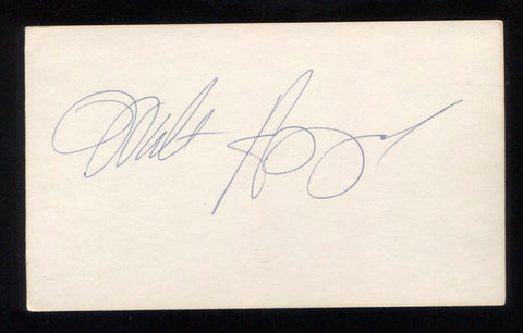 Walt Hazzard Signed 3x5 Index Card Autographed Signature Basketball