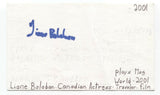 Liane Balaban Signed 3x5 Index Card Autographed Signature Actress Supernatural