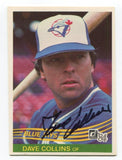 1984 Donruss Dave Collins Signed Card Baseball Autographed AUTO #650