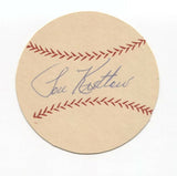 Lou Kretlow Signed Paper Baseball Autographed 1954 Baltimore Orioles 
