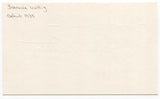 Johnnie Wittig Signed 3x5 Index Card Baseball Autographed New York Giants