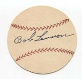 Bob Lennon Signed Paper Baseball Autograph Signature New York Giants