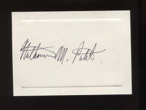 Nathaniel Patch Signed Card Pianist Professor University of Kentucky Autographed