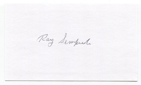 Ray Semproch Signed 3x5 Index Card Autographed MLB Baseball Phillies