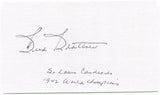 Buddy Blattner Signed 3x5 Index Card Autograph Baseball 1942 St Louis Cardinals