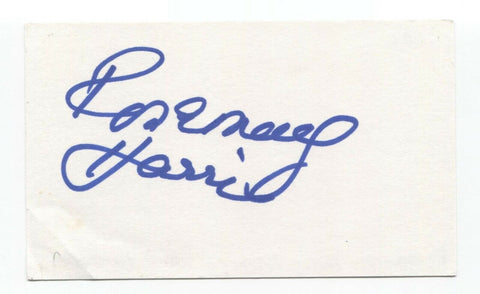 Rosemary Harris Signed 3x5 Index Card Autographed Signature Actress Spider Man