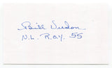 Bill Virdon Signed 3x5 Index Card Autograph Baseball MLB Pittsburgh Pirates