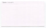 Lamar Skeeter Newsome Signed Cut Index Card Autographed Baseball MLB Athletics