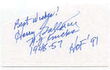 Harry Gallatin Signed 3x5 Index Card Autographed NBA Basketball Hall of Fame HOF